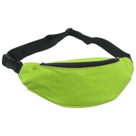 Unisex Fanny Pack for Women Men, Fashion Sporty Multi-purpose 2-Zipper Waist Belt Bag Fanny Pack Waist Bag Adjustable Strap for Sport Hiking Traveling Passport Wallet (Green)