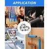 1/2 Inch PEX Cinch Clamp Rings - 30 PCS Stainless
