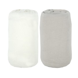 Babycalin Fitted Sheets 83 x 50 cm Organic Pack of 2