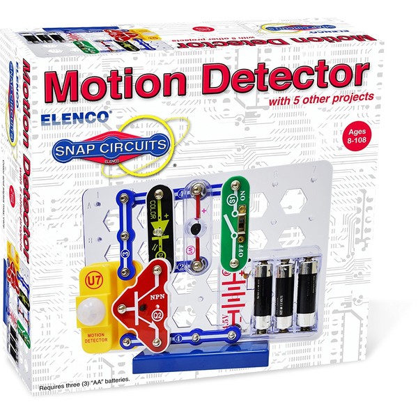 Snap Circuits Electronics Motion Detector Mini Kit | Build Motion Projects with Snap-Together Electronic Components | 12 Projects | Electronics Exploration Kit | Great STEM Product