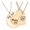 Deluxe 3 Collares Hermanas Amor Regalo Corazón Familia Sorpresa
