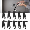 10Pcs Oscillating Saw Blade Sickle Shape High Speed Steel Multitool
