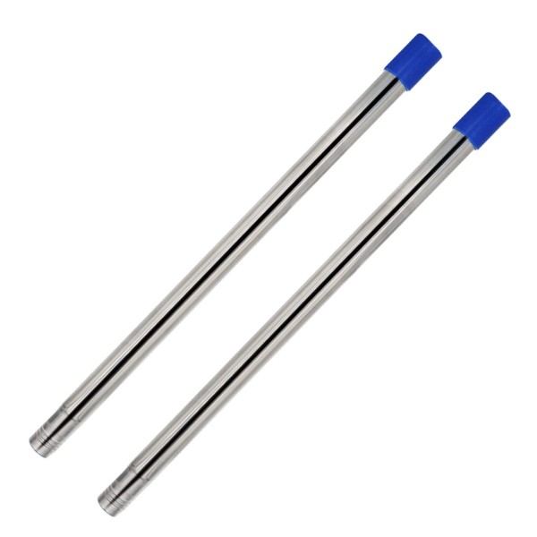 ITTAHO Additional 16 inch Screw-On Extension Poles,2 Pieces for Extendable Window Squeegee-Blue
