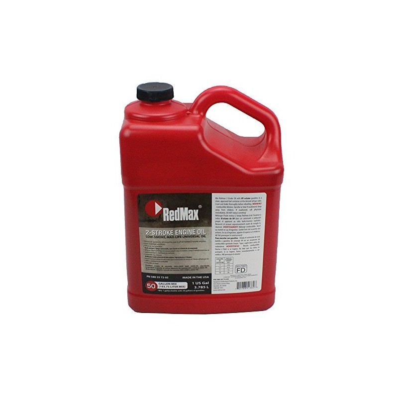 1 Gallon of Red Max Synthetic 2 Stroke Oil w/Fuel