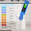 LIKDAY 2024 New 4 in 1 TDS Meter - TDS EC & Temperature(C,F) Meter,Accurate & Reliable Digital Water Testing Kits for Drinking Water, Tap, Well, Swimming Pool,Hydroponics, Aquarium, RO/DI System (Blue)