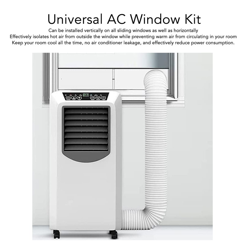 4pcs Portable Air Conditioner Window Kit 16.9 to 55in Adjustable