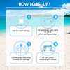 BRONOM Beach Canopy Beach Tent 11X11 FT Beach Shade Canopy