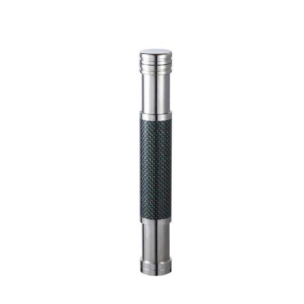 Visol Products VCASE495 Kinetic III Fiber Adjustable Cigar Tube, Titanium and Carbon