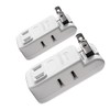 TOP-FLEX Power Strip Compact, Ultra Thin Design, 4 Counts, White,
