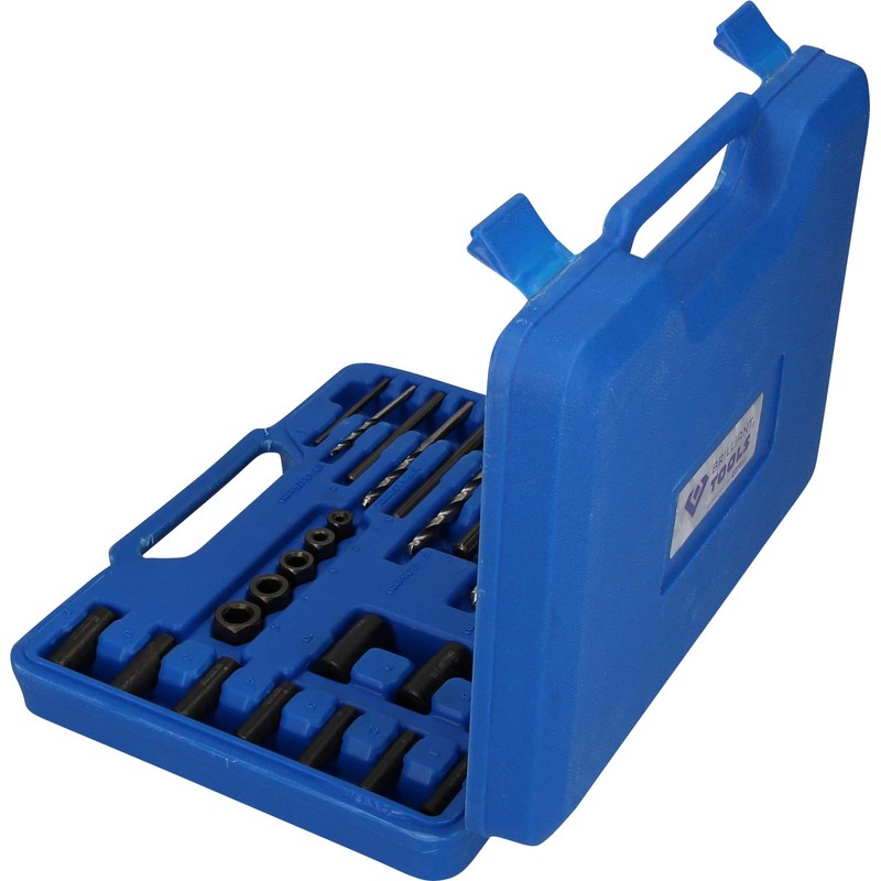 Brilliant Tools Screw Extractor Set Pieces, high speed steel, Blue/Black,
