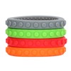 4 Pulseras para la Dentición del bebé, Juguetes de Silicona