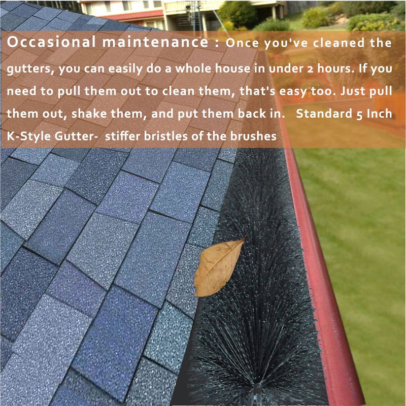 Gutter brush guard- Simple Gutter Guard | No Tools DIY