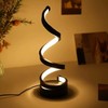 NCONCO Spiral LED Table Lamp for Bedroom, USB Powered Desk