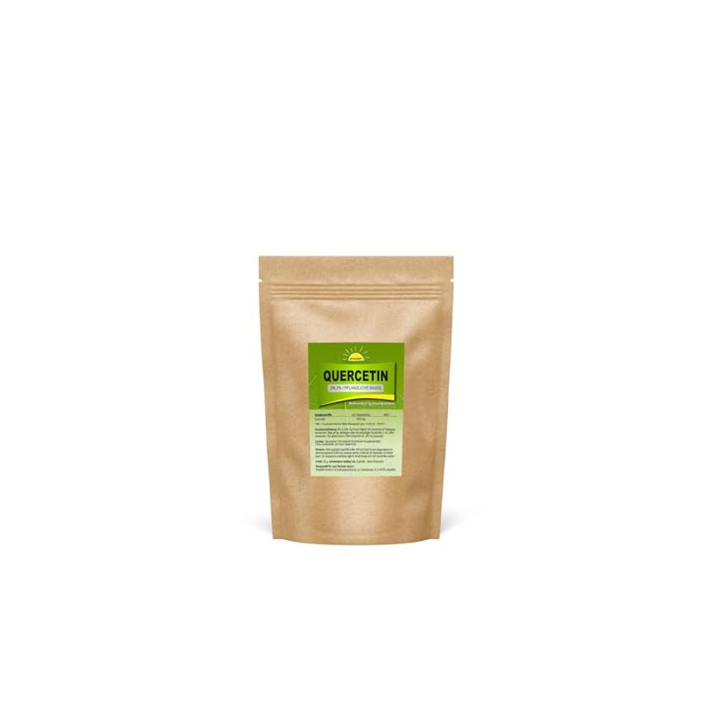 Quercetin, High Purity (99.3%, Plant-Based), Vegan, No Additives, with Dosing