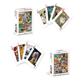 EuroGraphics Artist Playing Cards Set - Impressionism and Fine Art Cards | 2 Decks with Over 100 Art Images from The Masterpieces Including Vincent Van Gogh, Claude Monet, Degas, and da Vinci