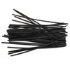 Suwimut 2000 Pieces Plastic Twist Ties, 5 Inches Black Reusable
