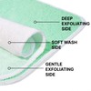 ZOMCHI Wash Cloths for Face and Body, Dual Sided Exfoliating