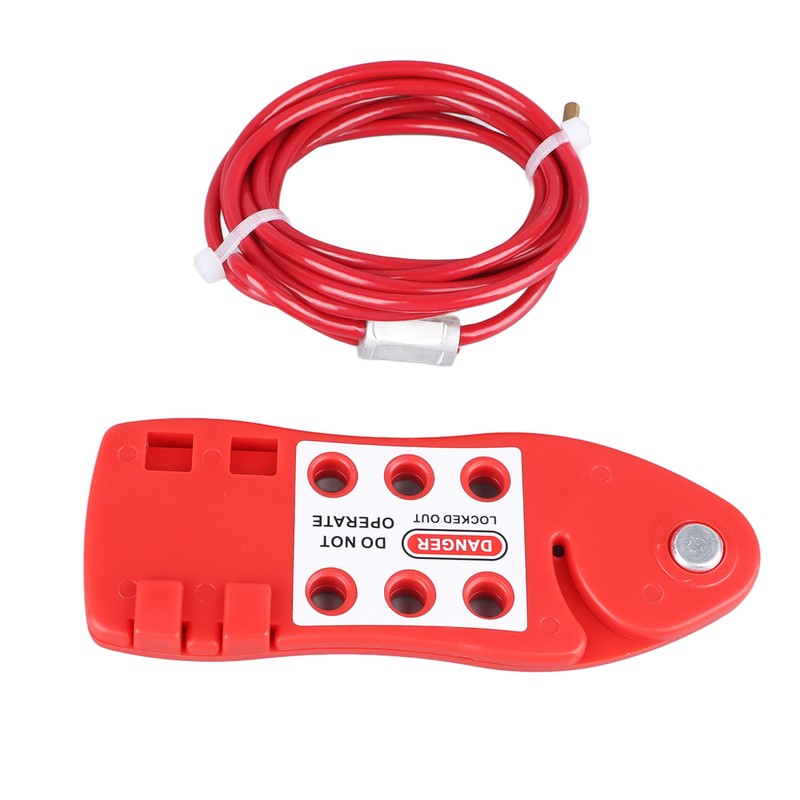 Adjustable Cable Lockout Fish Shaped Stainless Steel Safety Cable Lock