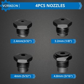VORXEON Pneumatic Rivet Gun Set 3/32", 1/8", 5/32", 3/16" Air Riveter Pulling pressure 3097 lbf Pneumatic Tool 1/4" NPT For automotive industries, construction, manufacturing