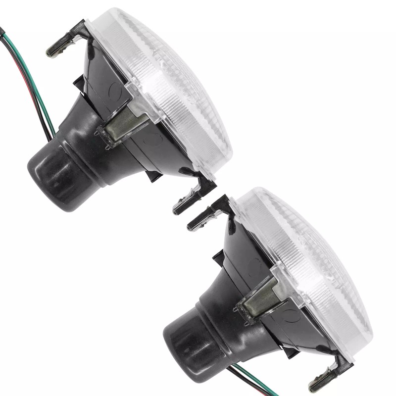 Caltric Left & Right Headlight Kit for Yamaha Kodiak 400