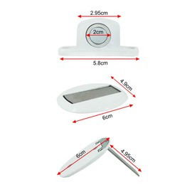 PHOEWON Metal Door Stop Magnetic No Drilling Stainless Steel Door Stop - Floor, Door Holder