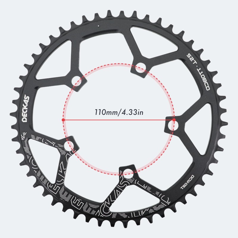 DJC Motorcycle Chainring 110BCD 36 Teeth - 56 Teeth Round