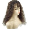 Yfsmyxgs Middle Parting Synthetic Nature Curly Mixture Hair Topper 45cm