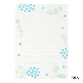 Midori 20559006 Stationery Letterpress Scattered Floral Print