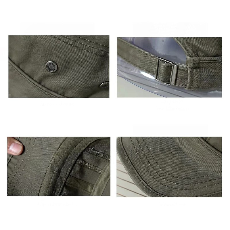 HUA YANG Army Cap Men's Cotton Military Hat Adjustable Baseball