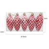 5 Pieces Pine Cone Baubles for Christmas Tree Decorations 92MM