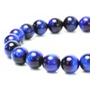 Happy Bomb Indigo Blue Tiger Eye, Large, 0.4 inches (10
