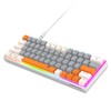 ROCK POW 60% Mechanical Gaming Keyboard 60 Percent,LED Backlit Compact