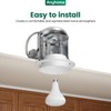 Anyhome 6 Inch Can Light Cover,12 Pack White Can Light