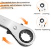 sourcing map Double Box End Reversible Ratcheting Wrench 10mm x