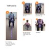 Elderly Patient Wheelchair Belt Band Adjustable Safety Harness Strap Purple