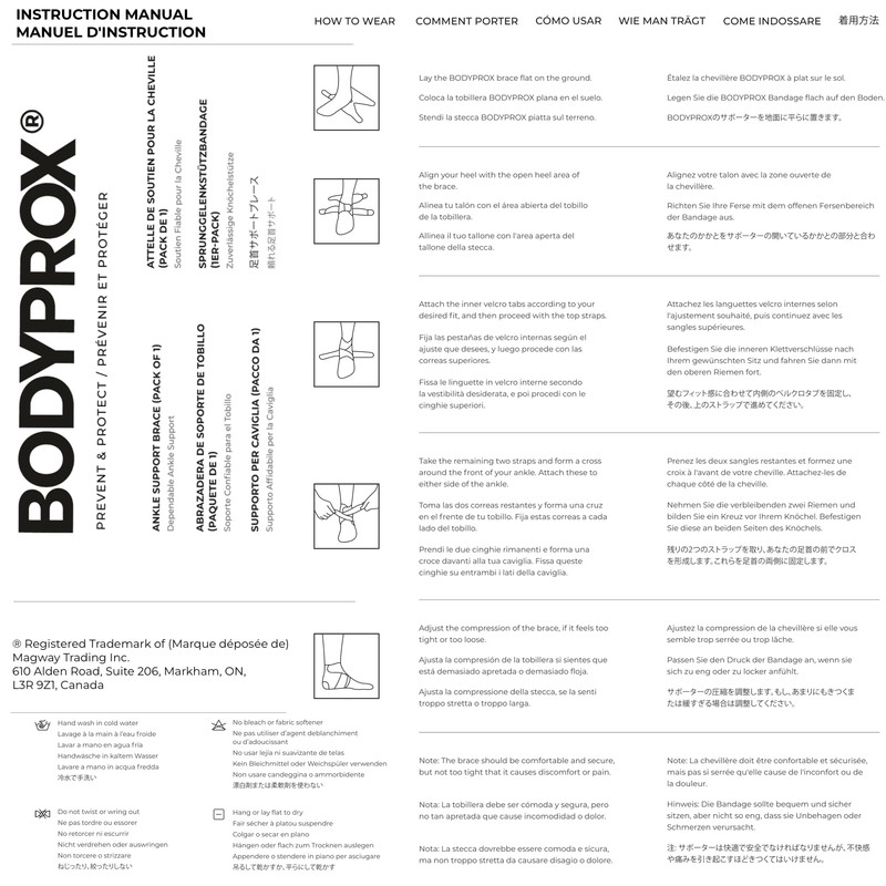 Bodyprox Ankle Support Brace, Breathable Neoprene Sleeve, Adjustable Wrap! (1