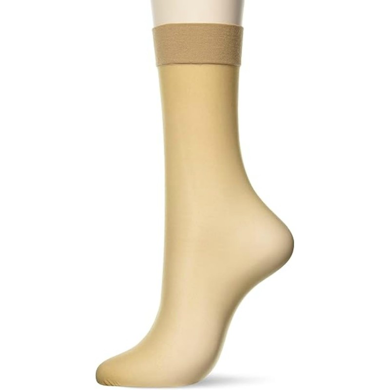 GUNZE SABRINA Women's Short Stockings, Low Lining, Smooth and Comfortable,