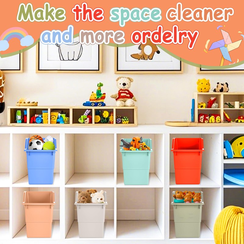 12 Pack Book and Binder Holders Boho Book Bins for