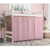 Teanea Solid Bottom Bunk Bed Blackout Curtains Privacy Cloth Single