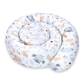 Totsy Baby Side Sleeper Pillow, Body Pillow, Long Bed Roll, Neck Roll Pillow, 200 cm, Cotton, Owls