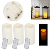 3PCS Remote Control Electronic LED Simulation Candle Lamp for Home