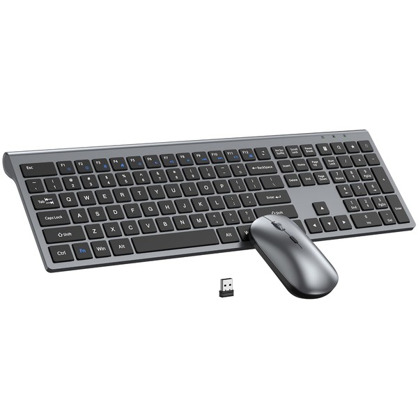 Wireless Keyboard and Mouse Combo, Full Size Keyboard and Mouse,