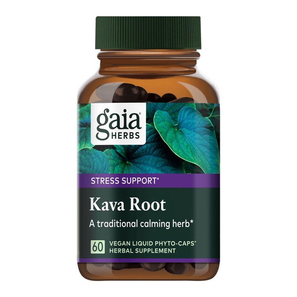 Gaia Herbs Kava Root - 60 liquid capsules
