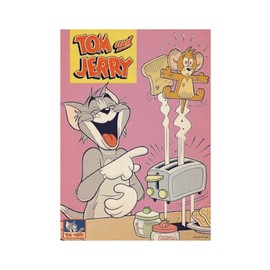 Small Planet Tom and Jerry Toast Poster Sticker
