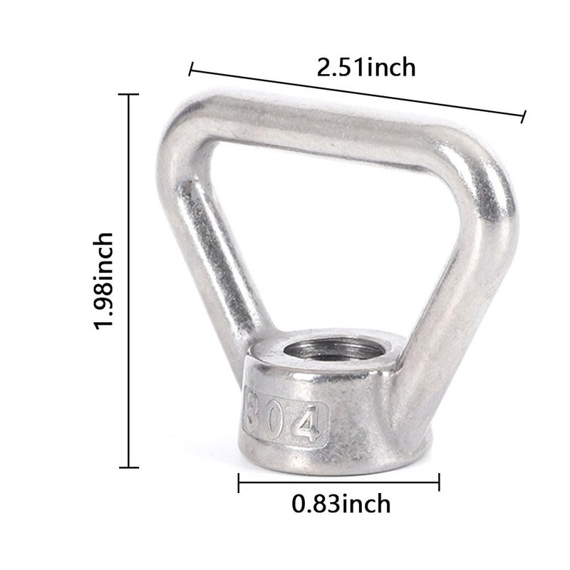 2 pcs of M12 304 Stainless Steel Heavy Duty Lifting