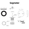 Sogmeter Brushed Gold Bathtub Drain, Hair Catcher and 2-Hole Overflow