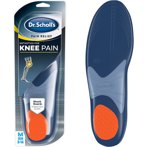 Dr. Scholl's Knee Pain Relief Orthotics // Immediate and All-Day Knee Pain Relief Including Pain from Osteoarthritis and Runner’s Knee (for Men's 8-14, Also Available for Women's 5.5-9)