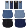 Zhibeisai 8 Pack Maternity Pants Extender Elastic Waist Extender Adjustable