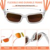 PeriGlasses Polarized Wrap Around Sport Sunglasses for Men Women UV400