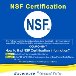 EXCELPURE 3US-AF01 Under Sink Water Filter Replacement for Filtrete Standard 3US-AF01 3US-AS01 Whirlpool WHCF-SRC WHCF-SUFC WHCF-SUF 2PACK